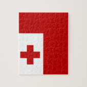 Flagge des Tonga-Foto-Puzzles Puzzle (Vertikal)
