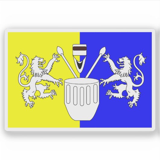 Flagge des Tooro-Volkes, Uganda Aufkleber (Vorderseite)