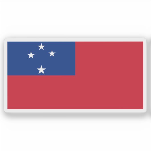 Flagge des Treuhandgebiets Western Samoa (1948-194 Aufkleber (Vorderseite)