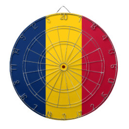 Flagge des Tschad (afrikanisches Land) Dartscheibe