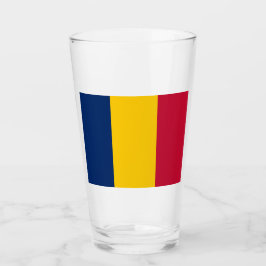Flagge des Tschad (afrikanisches Land) Glas