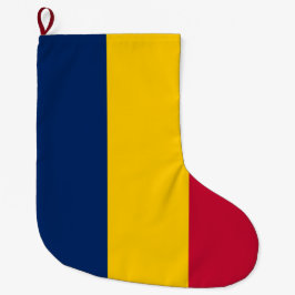 Flagge des Tschad (afrikanisches Land) Großer Weihnachtsstrumpf