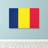 Flagge des Tschad (afrikanisches Land) Leinwanddruck (Insitu (Holzboden))