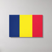 Flagge des Tschad (afrikanisches Land) Leinwanddruck (Vorderseite)