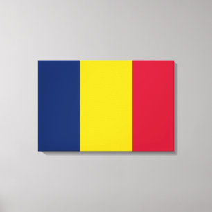 Flagge des Tschad (afrikanisches Land) Leinwanddruck