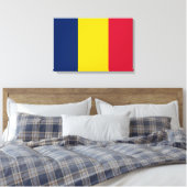 Flagge des Tschad (afrikanisches Land) Leinwanddruck (Insitu (Schlafzimmer))