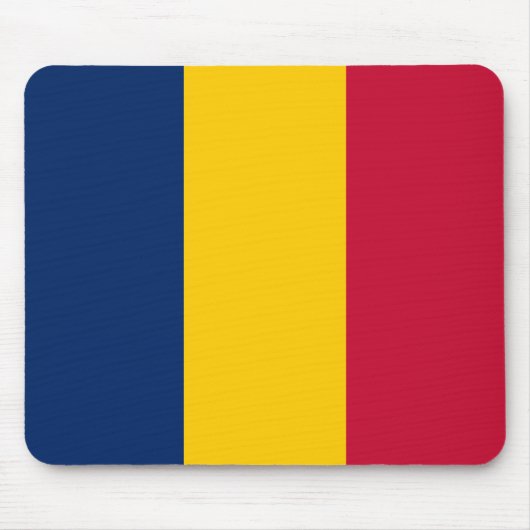 Flagge des Tschad (afrikanisches Land) Mousepad (Vorne)
