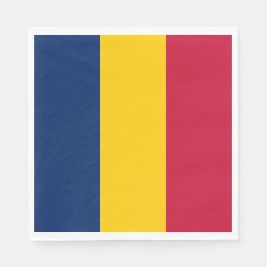 Flagge des Tschad (afrikanisches Land) Serviette (Vorderseite)