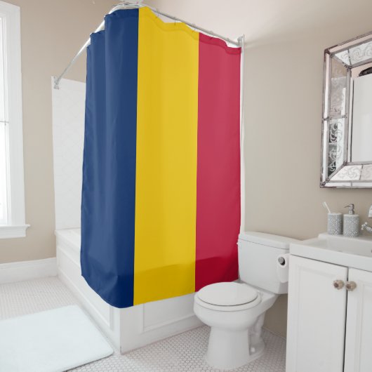 Flagge des Tschad Duschvorhang (Beispiel)