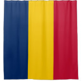 Flagge des Tschad Duschvorhang (Vorderseite)