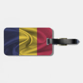 Flagge des Tschad Gepäckanhänger (Rückseite horizontal)