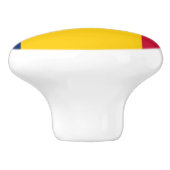 Flagge des Tschad-Keramik-Knobs Keramikknauf (Seitenansicht)