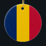 Flagge des Tschad Keramik Ornament<br><div class="desc">Flagge des Tschad</div>