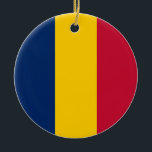 Flagge des Tschad Keramik Ornament<br><div class="desc">Flagge des Tschad</div>