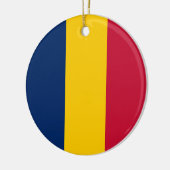 Flagge des Tschad Keramik Ornament (Links)