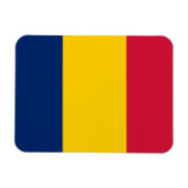 Flagge des Tschad Magnet (Horizontal)