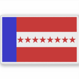 Flagge des Tuamotu-Königreichs (1832-1843) Aufkleber