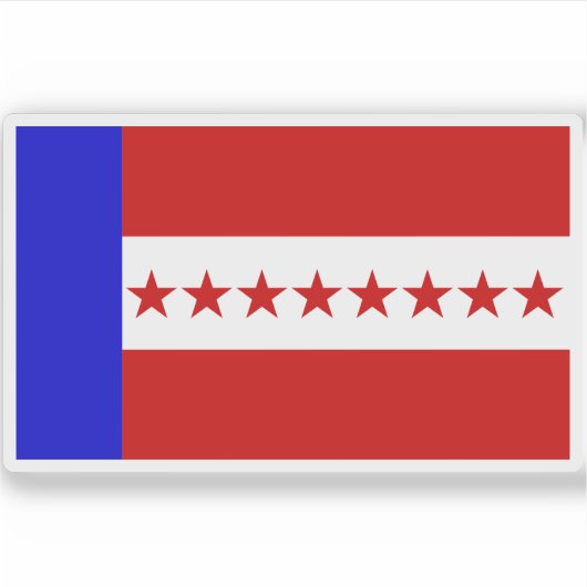 Flagge des Tuamotu-Königreichs (1832-1843) Aufkleber (Vorderseite)