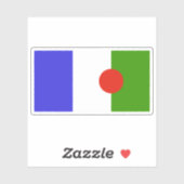 Flagge des Twa-Volkes Aufkleber (Blatt)