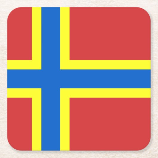 Flagge des Untersetzer des Papiers des Orkney-Plat (Vorderseite)