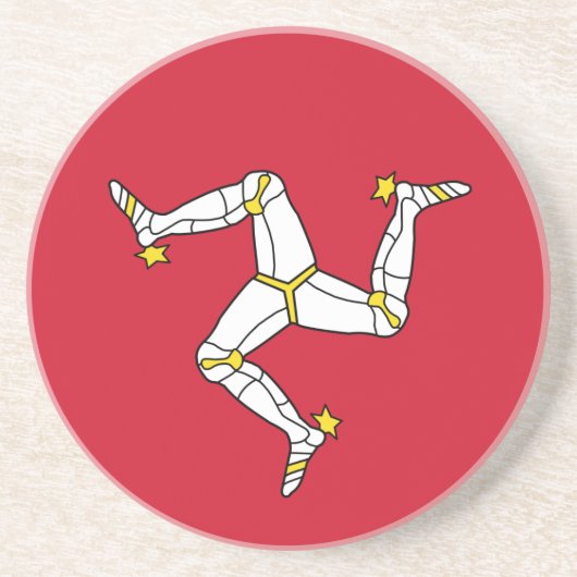 Flagge des Untersetzer Isle of Man (Vorne)