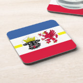 Flagge des Untersetzer Mecklenburg-Western Pommern (Linke Seite)