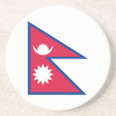 Flagge des Untersetzer Nepal (Vorne)
