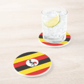 Flagge des Untersetzer Uganda (Seite)