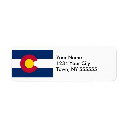 Flagge des US-Bundesstaates Colorado (Vorne)