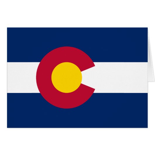 Flagge des US-Bundesstaates Colorado (Vorderseite (Horizontal))