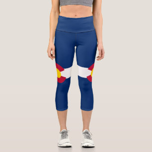 Flagge des US-Bundesstaates Colorado Capri Leggings