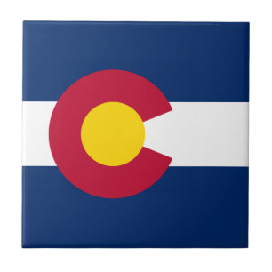 Flagge des US-Bundesstaates Colorado Fliese
