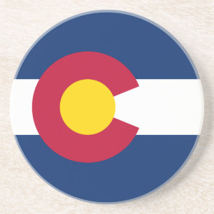 Flagge des US-Bundesstaates Colorado Getränkeuntersetzer