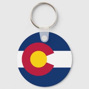 Flagge des US-Bundesstaates Colorado Schlüsselanhänger