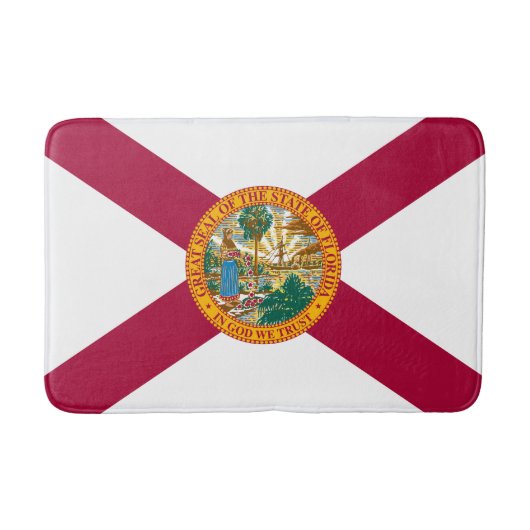 Flagge des US-Bundesstaates Florida Badematte (Vorderseite)