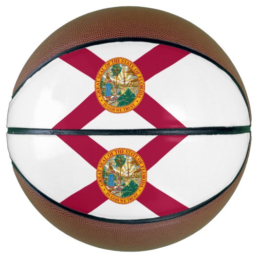 Flagge des US-Bundesstaates Florida Basketball (Vorderseite)