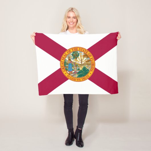 Flagge des US-Bundesstaates Florida Fleecedecke (Beispiel)