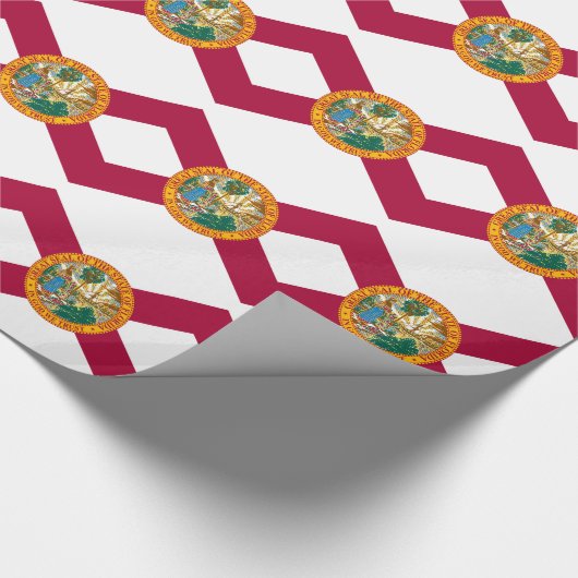Flagge des US-Bundesstaates Florida Geschenkpapier (Ecke)