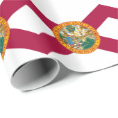 Flagge des US-Bundesstaates Florida Geschenkpapier (Rolleneckpunkt)