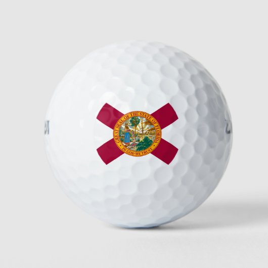 Flagge des US-Bundesstaates Florida Golfball (Vorderseite)
