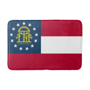 Flagge des US-Bundesstaates Georgia Badematte