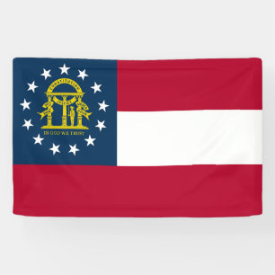 Flagge des US-Bundesstaates Georgia Banner