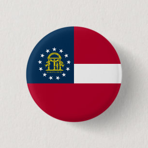 Flagge des US-Bundesstaates Georgia Button