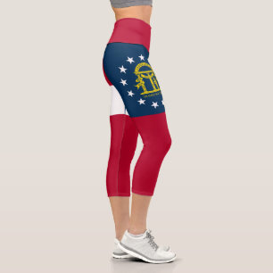 Flagge des US-Bundesstaates Georgia Capri Leggings