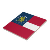 Flagge des US-Bundesstaates Georgia Fliese (Seite)