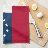 Flagge des US-Bundesstaates Georgia Geschirrtuch (Viertel Falte)