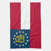Flagge des US-Bundesstaates Georgia Geschirrtuch (Vertikal)