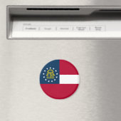Flagge des US-Bundesstaates Georgia Magnet (In Situ (Geschirrspüler))