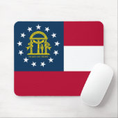 Flagge des US-Bundesstaates Georgia Mousepad (Mit Mouse)