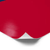 Flagge des US-Bundesstaates Georgia Poster (Ecke)